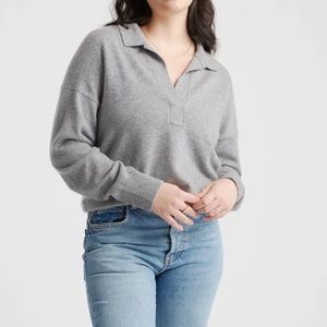 Quince Mongolian cashmere collared sweater